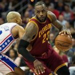 LeBron James (23) durante un pardito de la NBA el pasado 27 de noviembre