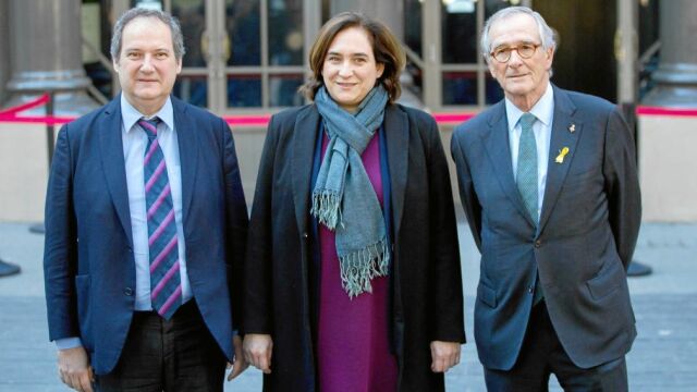 Jordi Hereu, Ada Colau y Xavier Trias dejaron a un lado sus diferencias para pedir a Europa que la Agencia del Medicamento venga a Barcelona