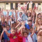 Jóvenes en un campamento de verano