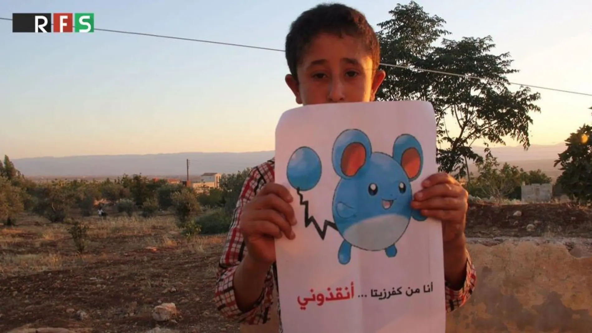 Un niño sirio se vale de la campaña #PokemonInSyria para pedir ayuda