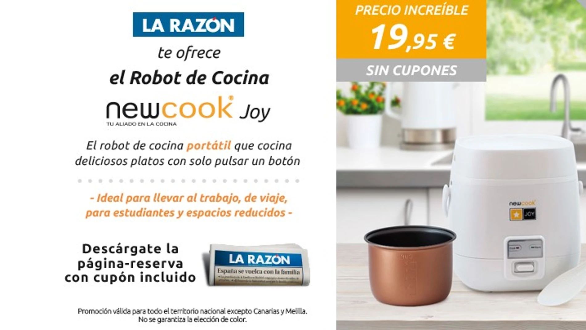 Robot de cocina portátil Newcook Joy
