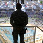 Un miembro de las fuerzas de seguridad brasileñas en uno de los recintos de los Juegos