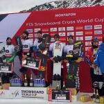 Eguibar y Regino vencedores de la prueba de Copa del Mundo Boardercross en Montafon