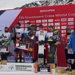  Eguibar y Regino dan el triunfo a España en la prueba por equipos de Snowboard en Montafon
