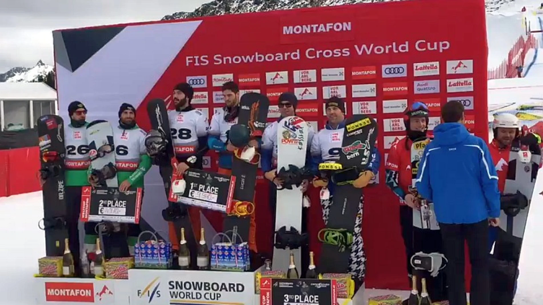 Eguibar y Regino vencedores de la prueba de Copa del Mundo Boardercross en Montafon