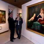 Antonio Pulido y José F. Estévez, ayer en la inauguración de la muestra / Foto: Ke-Imagen
