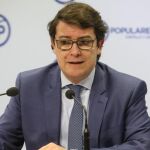 El presidente del PPCyL, Alfonso Fernández Mañueco, presenta los objetivos del partido para 2018.