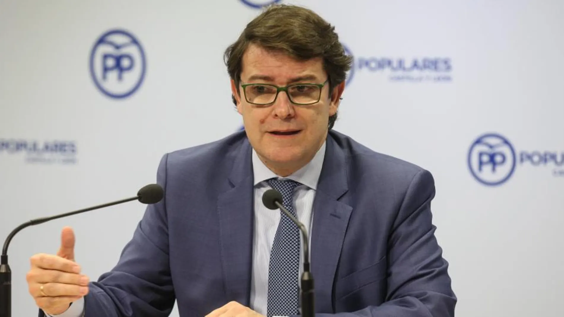 El presidente del PPCyL, Alfonso Fernández Mañueco, presenta los objetivos del partido para 2018.
