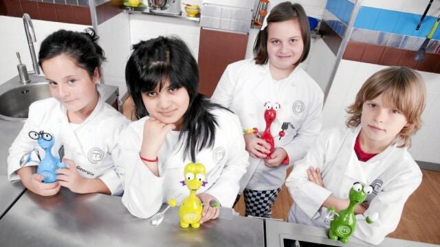 Los concursantes del programa «Junior MasterChef» de Reino Unido