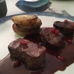Solomillo con salsa de granadas