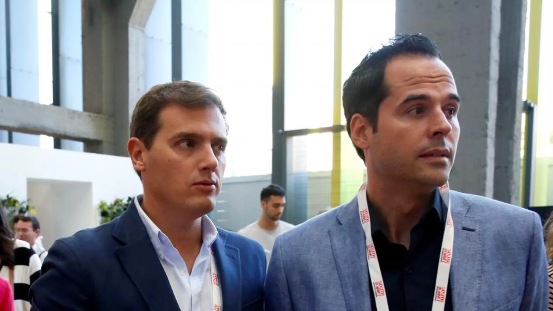 El líder de Ciudadanos Albert Rivera, y el diputado autonómico madrileño Ignacio Aguado / Efe