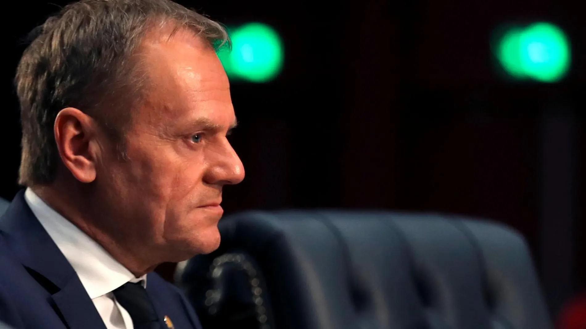 Donald Tusk durante el encuentro en Egipto