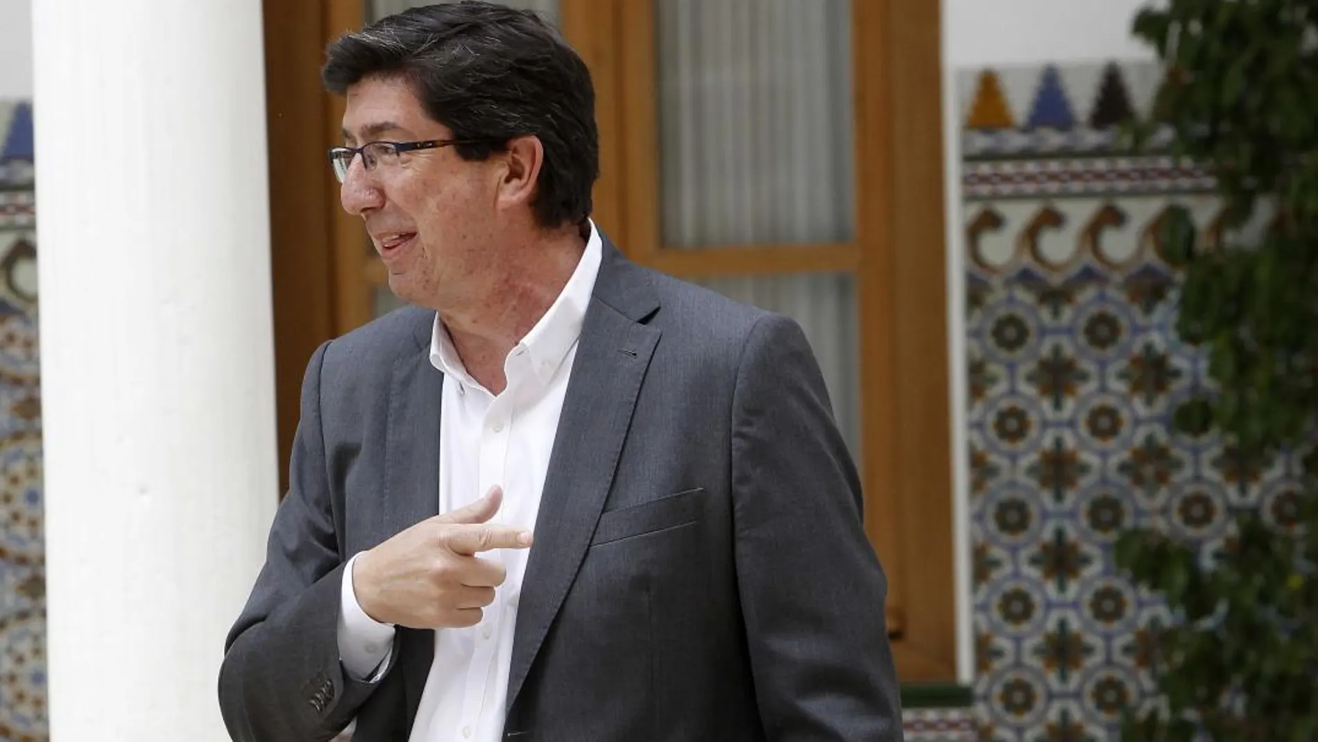 El portavoz de Cs y líder de esta formación en Andalucía, Juan Marín (Foto: Manuel Olmedo)