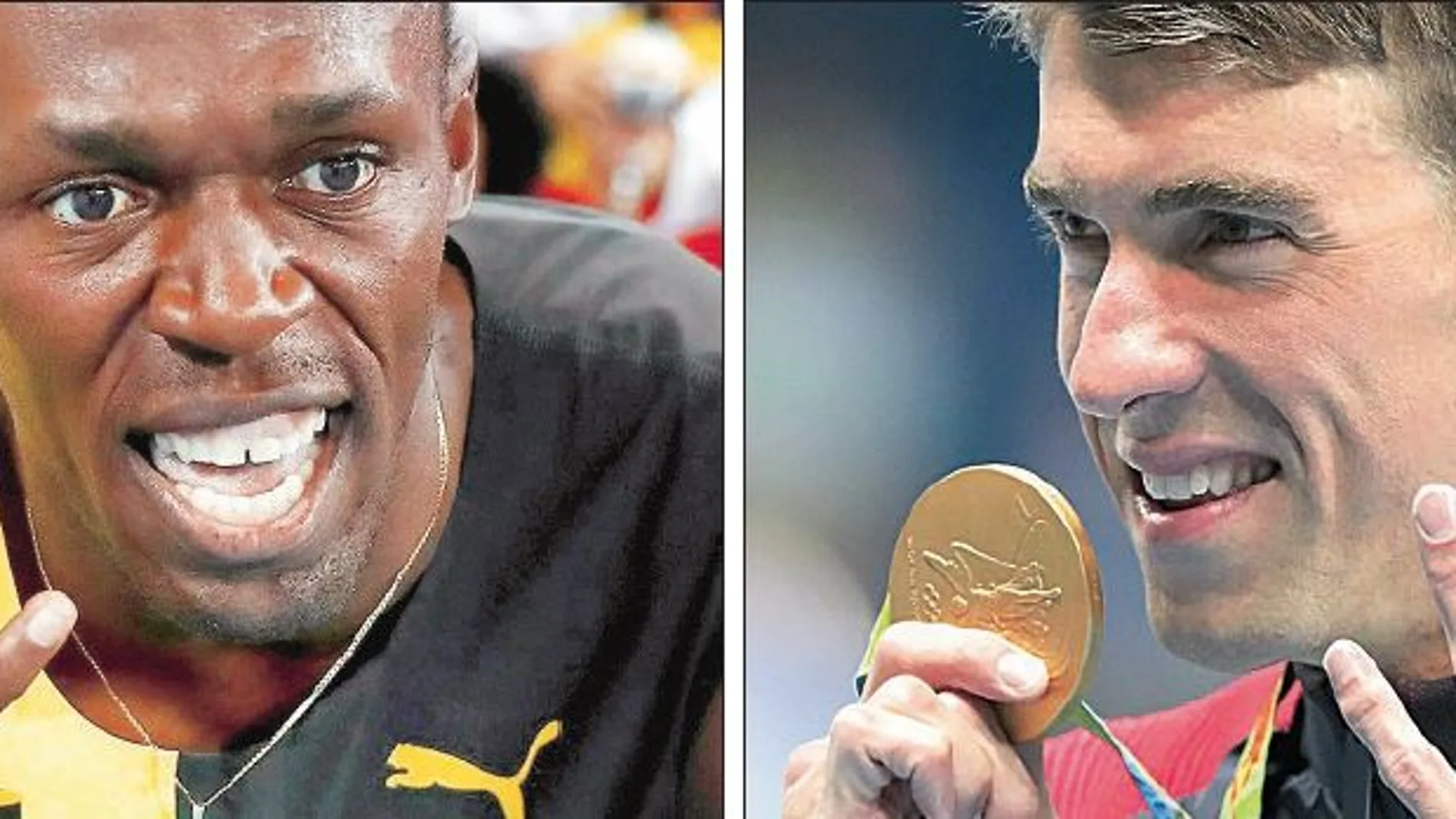 Usain Bolt y Michael Phelps