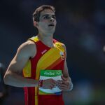 El atleta español Bruno Hortelano durante los Juegos Olímpicos de Río 2016.