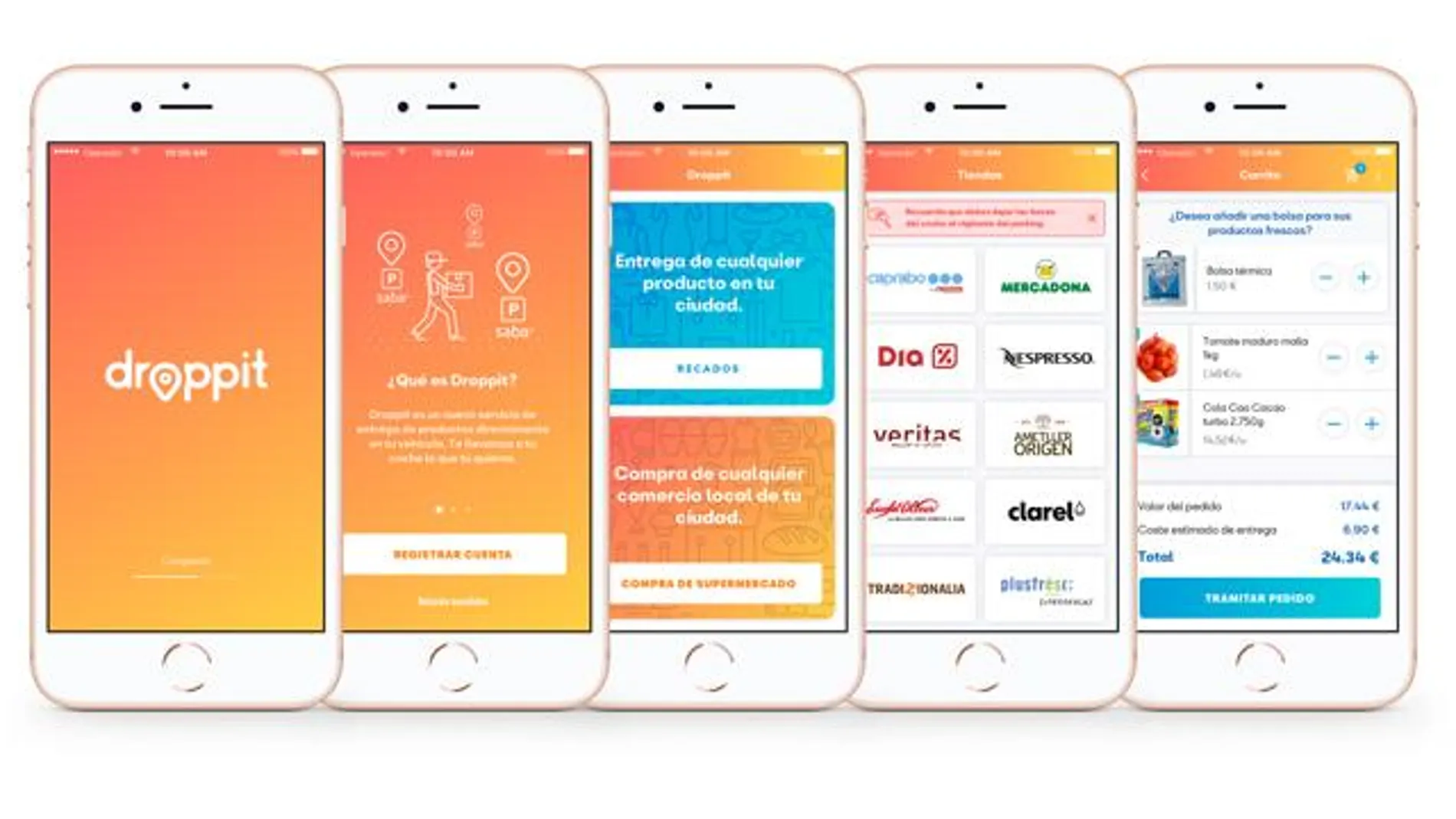 Droppit, una app para recibir la compra del super en el coche