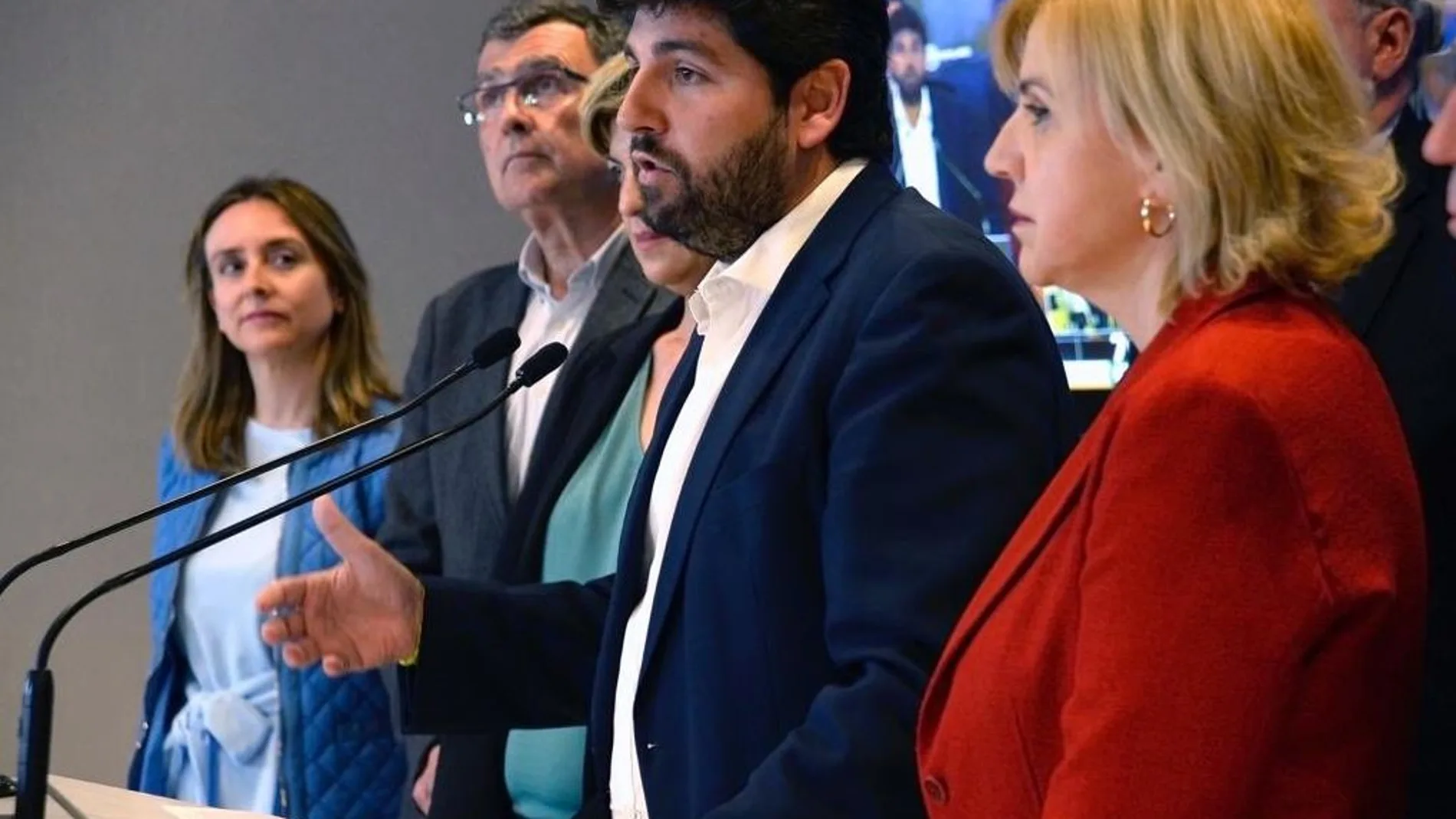 El presidente del PP murciano, Fernando López Miras, asistió ayer al Comité Ejecutivo Nacional convocado por Pablo Casado para analizar los resultados de las elecciones del pasado domingo