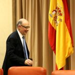 Cristóbal Montoro, ayer en la Comisión de Presupuestos del Congreso