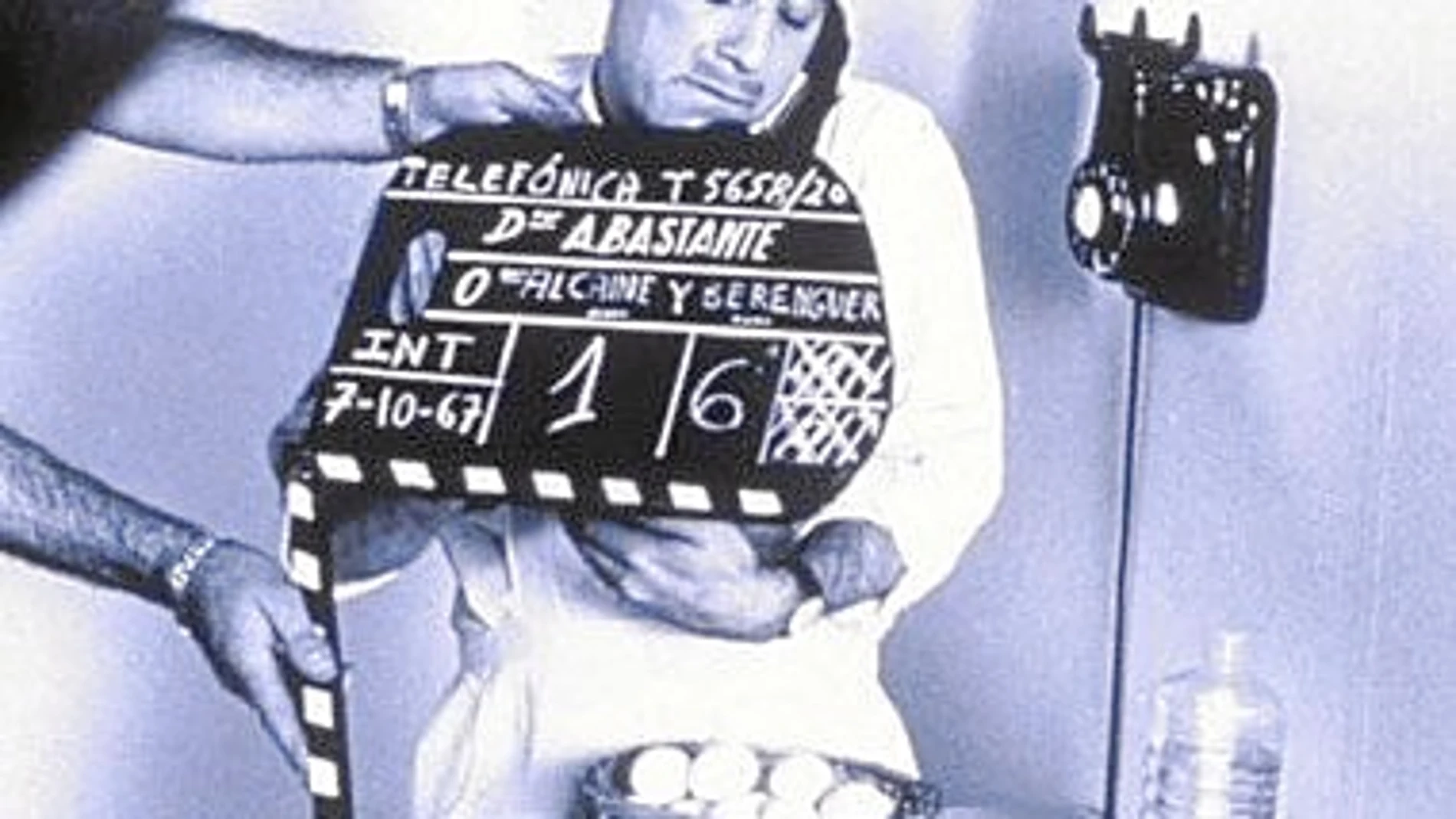 José Luis López Vázquez durante el rodaje de «Las Matildes»