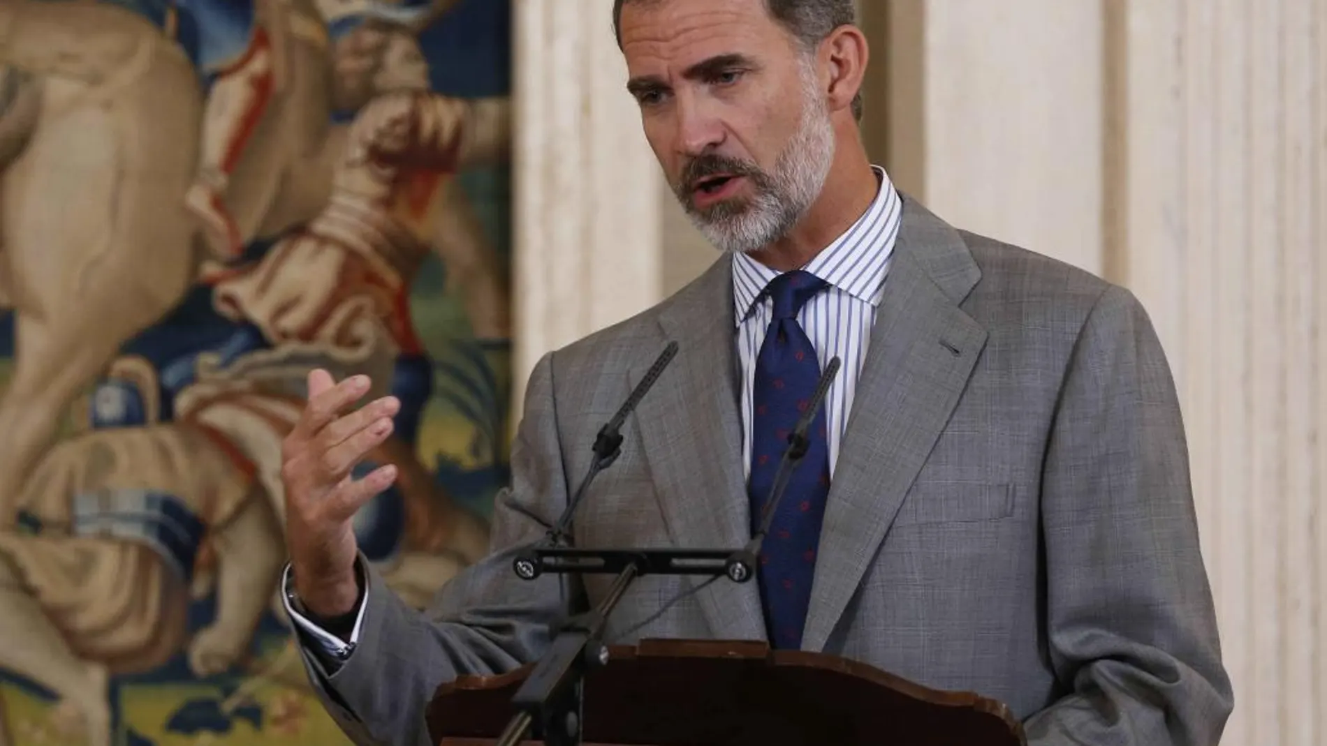 Don Felipe en su último acto público el pasado miércoles