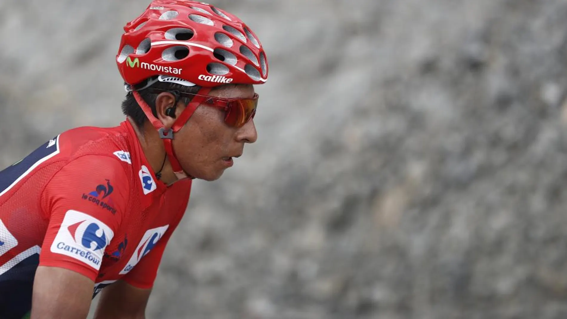 Nairo Quintana, en la etapa de Formigal en la Vuelta de 2016