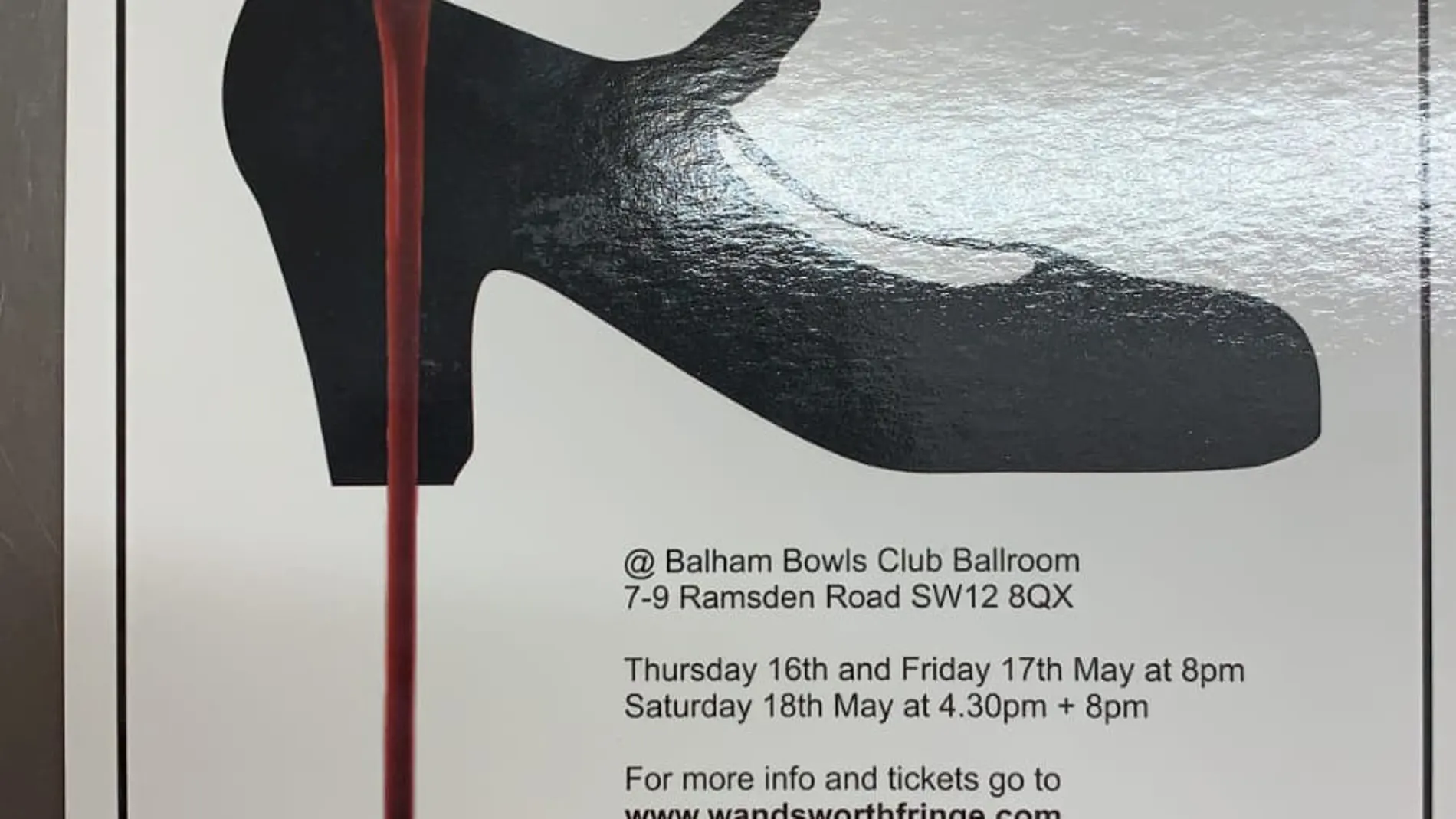Cartel del espectáculo de flamenco que la compañía británica promociona por las calles de Londres