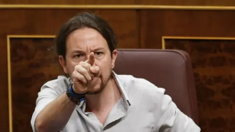 El secretario general de Podemos, Pablo Iglesias