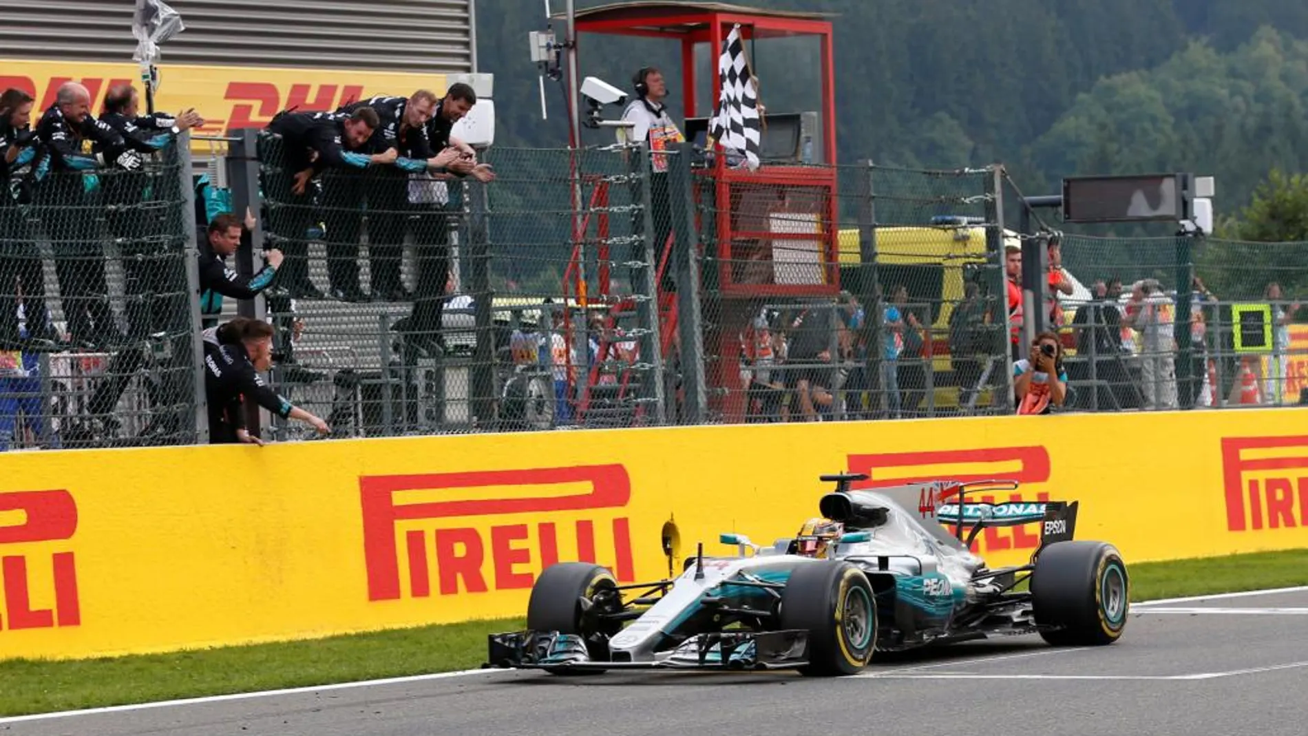 Lewis Hamilton durante la carrera