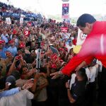 El presidente Nicolás Maduro, en un encuentro con trabajadores de una hidroeléctrica en Caruachi