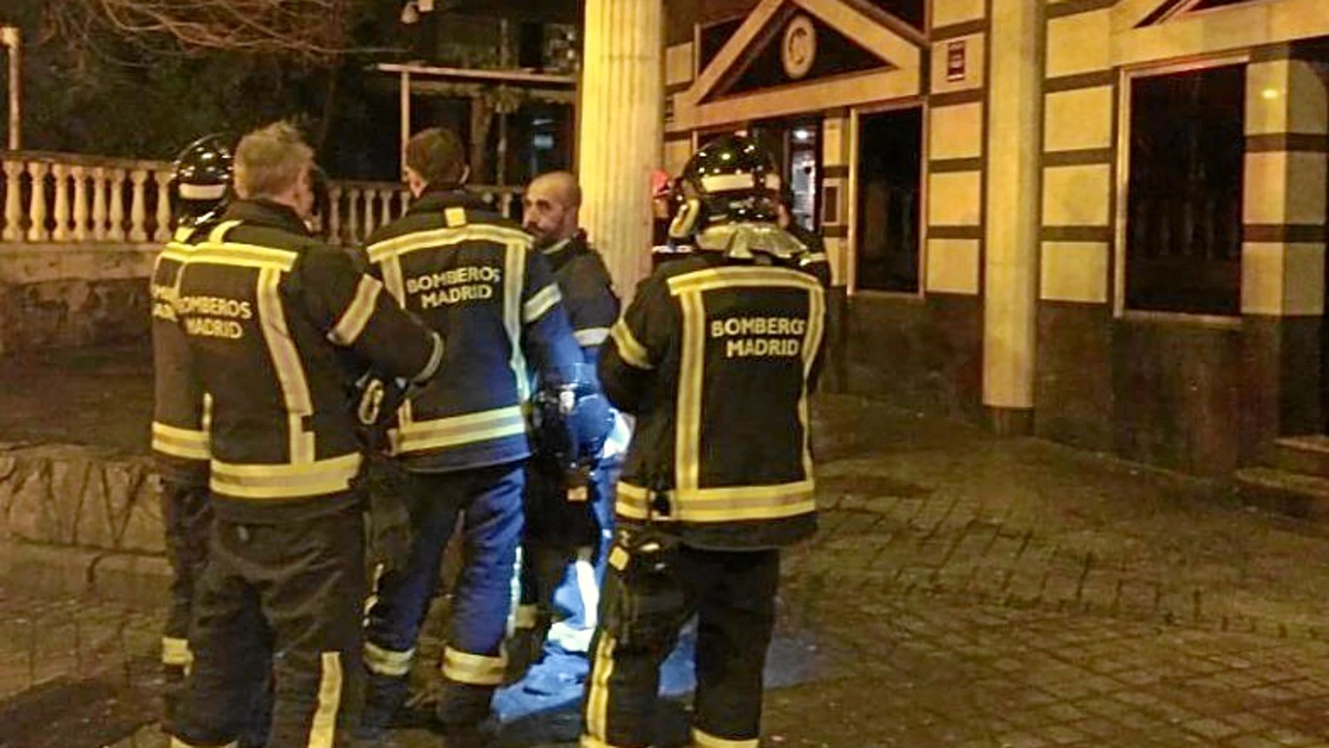 Los Bomberos del Ayuntamiento acudieron al suceso de la sala Live