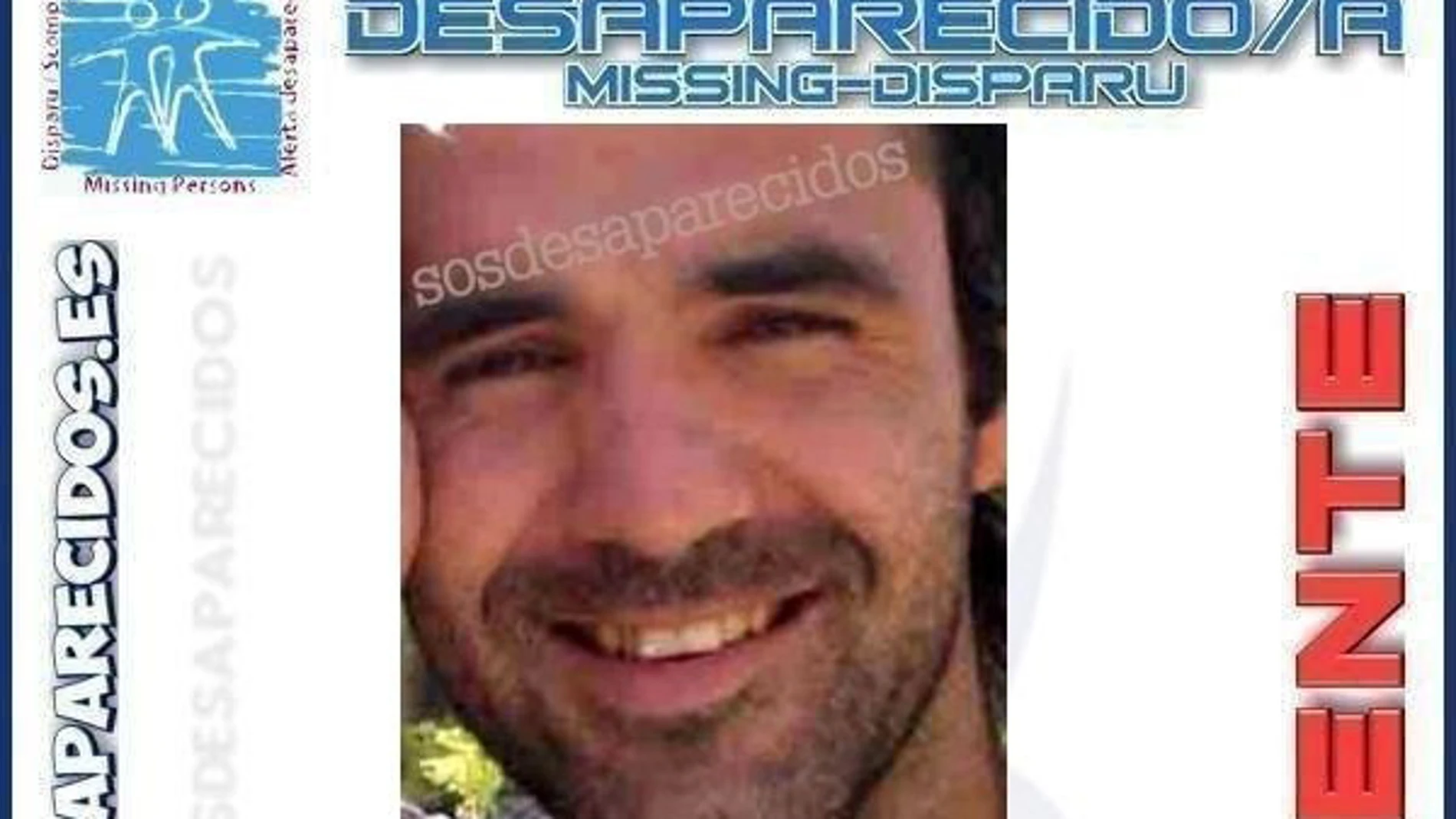 Imagen del cartel de búsqueda de José María García Fernández, desaparecido desde el pasado mes de abril