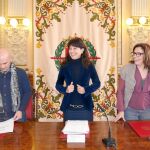La concejala de Cultura y Turismo, Ana Redondo, presenta el proyecto junto a Manuel González y Ruth Bernardo