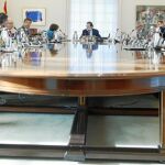 El Consejo de Ministros de Rajoy reunido en octubre del año pasado para dar luz verde a la aplicación del artículo 155