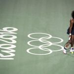 Serena Williams tras perder el partido contra Elina Svitolina