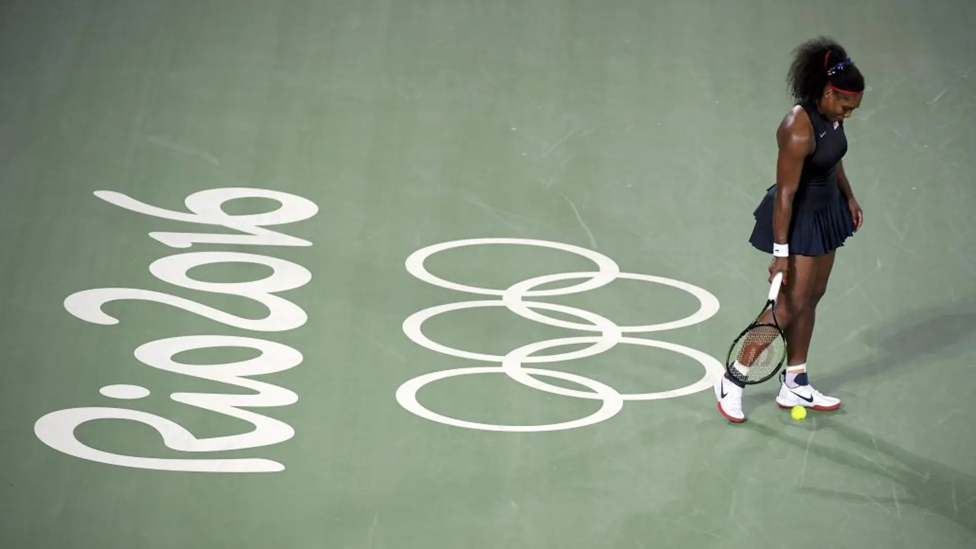 Serena Williams tras perder el partido contra Elina Svitolina