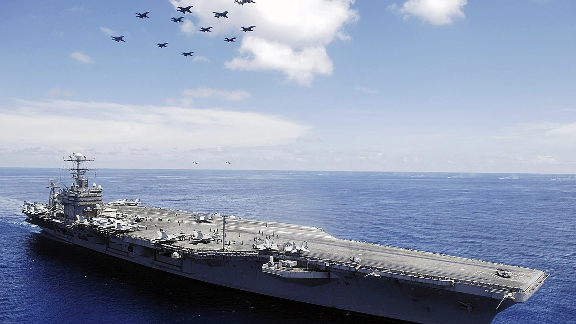 Imagen del USS Abraham Lincoln Carrier Strike Group