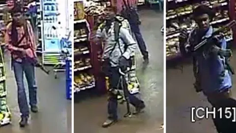 Imagen de tres de los terroristas identificados por las autoridades kenianas
