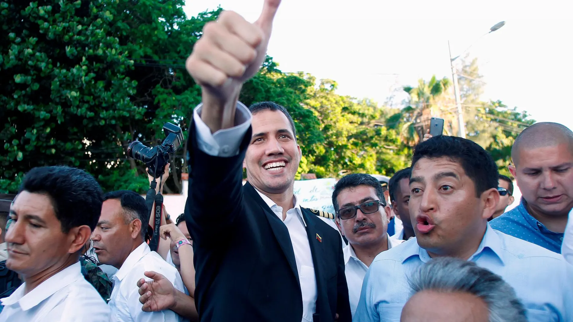 El presidente "encargado"de Venezuela, Juan Guaidó