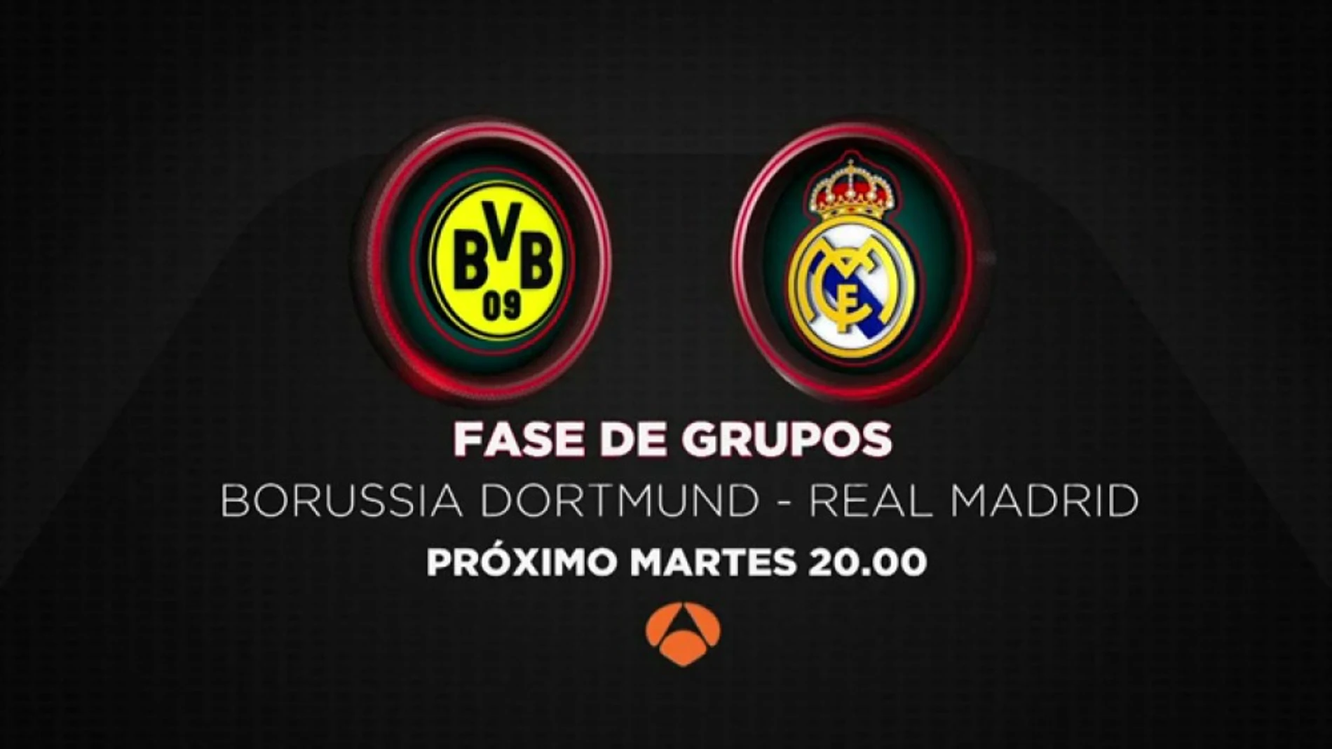 El Borussia Dortmund-Real Madrid, esta noche en Antena 3