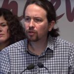 Pablo Iglesias durante la presentación de "Cuentas para un nuevo país"