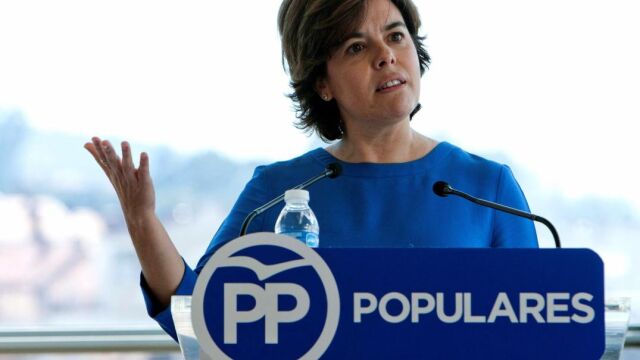 La candidata a la Presidencia del PP Soraya Sáenz de Santamaría / Foto: Efe