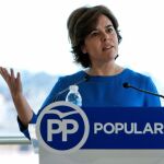 La candidata a la Presidencia del PP Soraya Sáenz de Santamaría / Foto: Efe