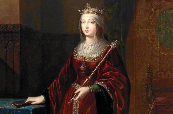 Isabel la católica, en un lienzo de Luis de Madrazo y Kuntz, pintado en torno a 1848, que se conserva en el Museo del Prado