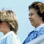 Diana de Gales, en uno de los últimos actos que protagonizó junto a la reina Isabel II