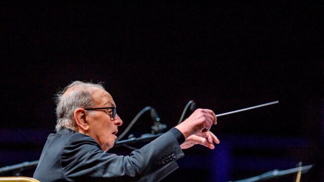 El compositor y director de orquesta italiano Ennio Morricone. . EFE/ JAVIER ZORRILLA