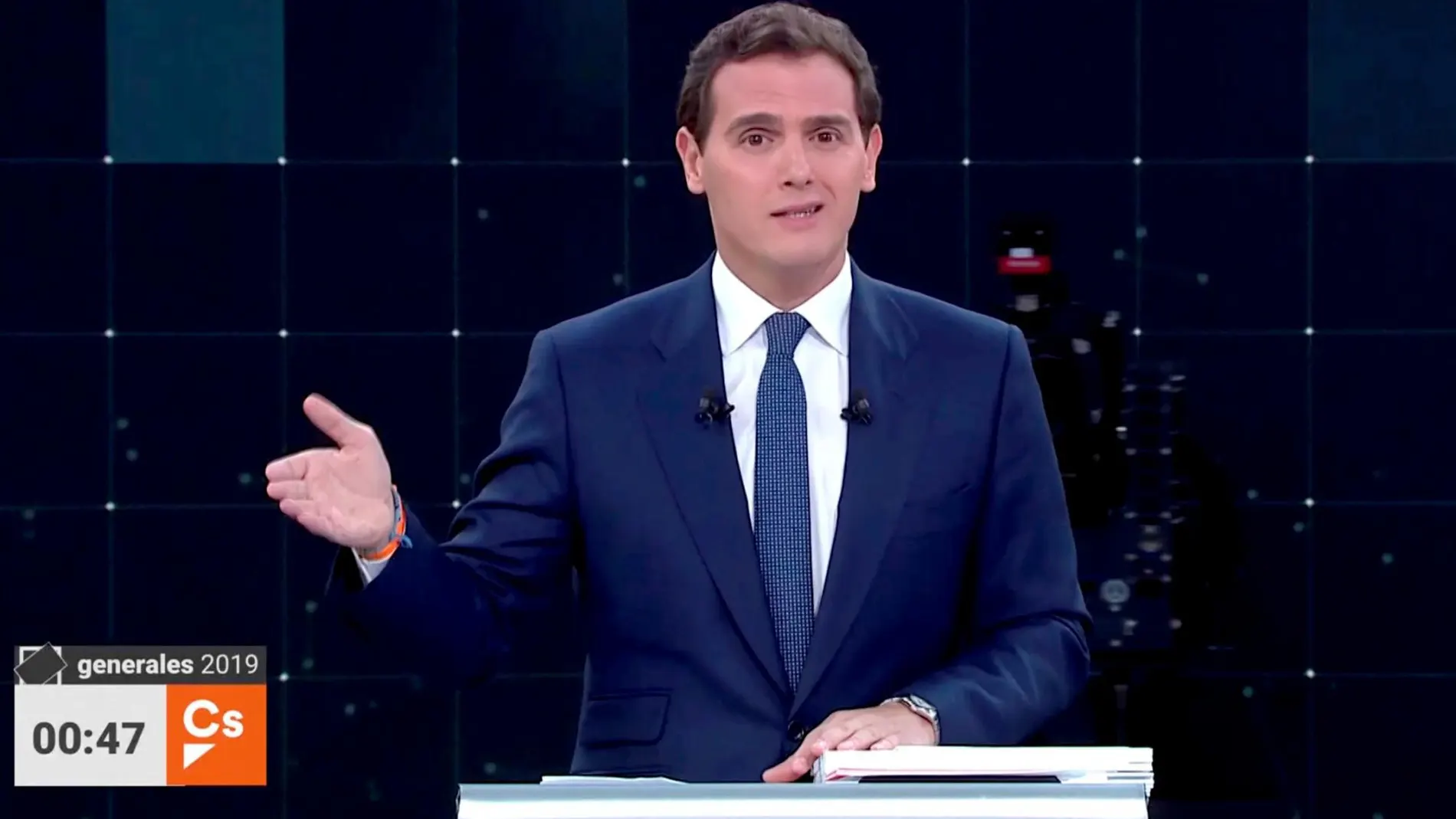 Albert Rivera, durante su intervención en el debate electoral de RTVE / Reuters