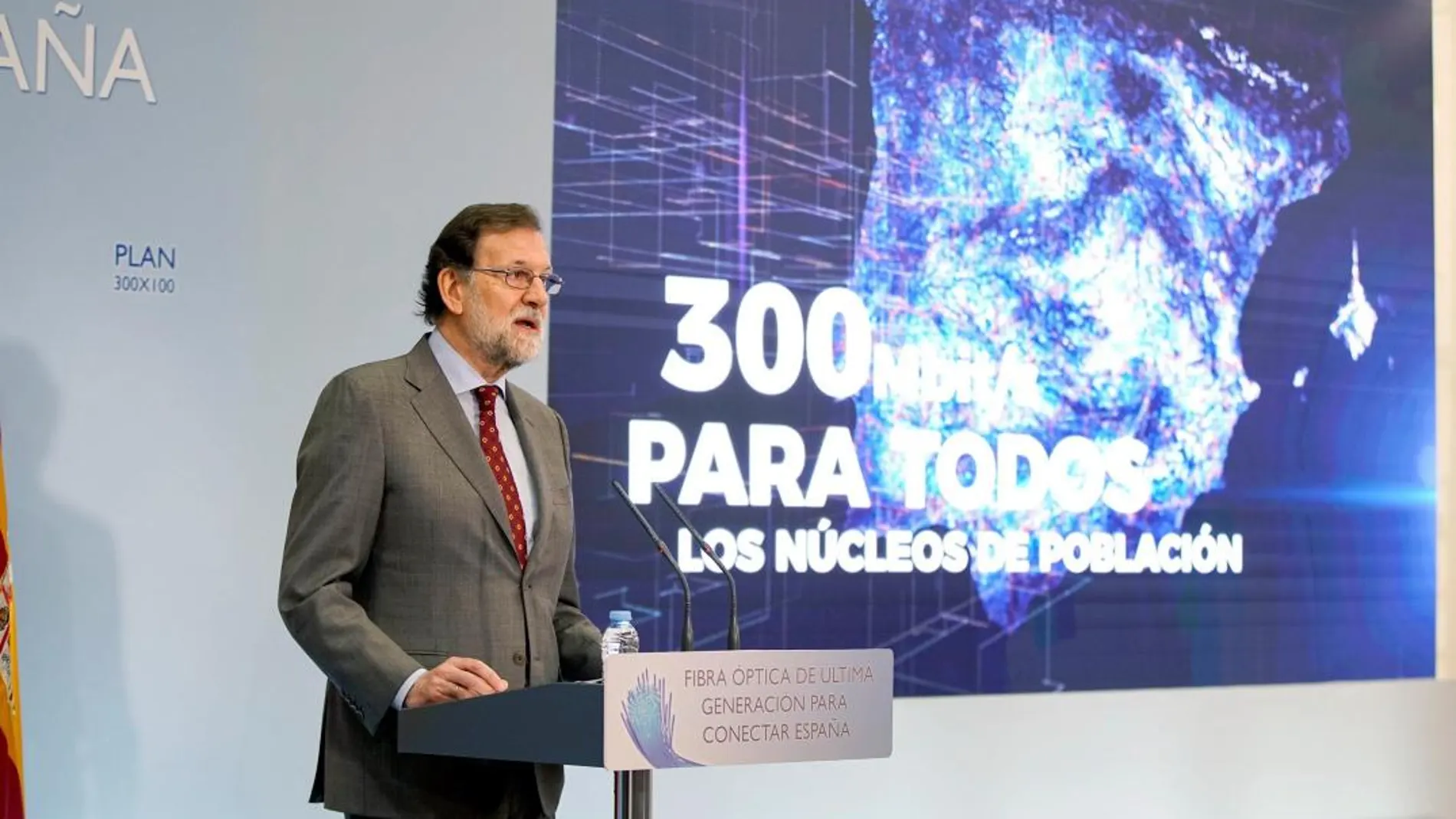 Mariano Rajoy presenta el Plan 300x100 para extender la banda ancha a todos los municipios españoles en cuatro años
