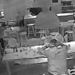 Imágenes del secuestro tomadas por las cámaras de seguridad del restaurante