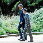 Pedro Sánchez e Iván Redondo en Sevilla el pasado mes de octubre antes de una reunión con Susana Díaz / Foto: Manuel Olmedo