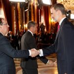 Juan Vicente Herrera saluda a Felipe VI